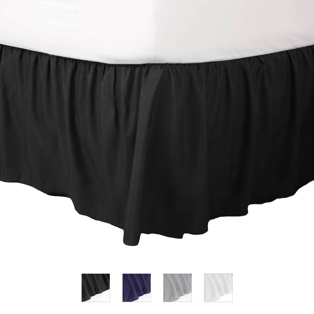 Martex Ruffled Bed Skirt Lightweight Microfiber Easy Fit Tailored
