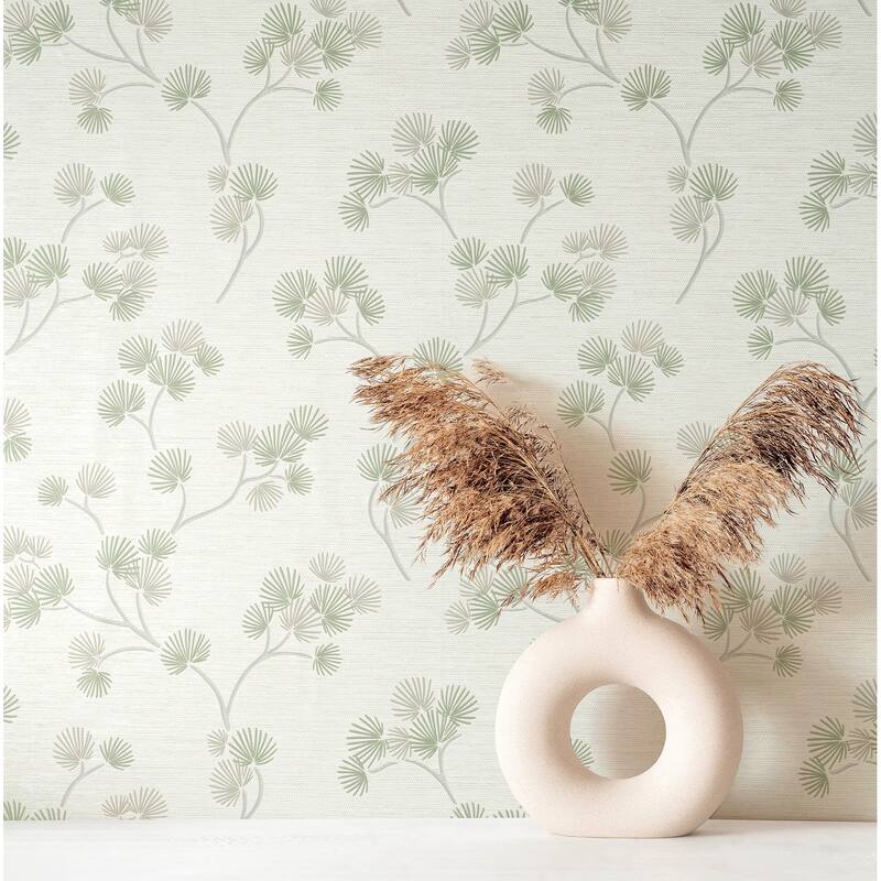 Fine Decor Kira Green Trail Wallpaper