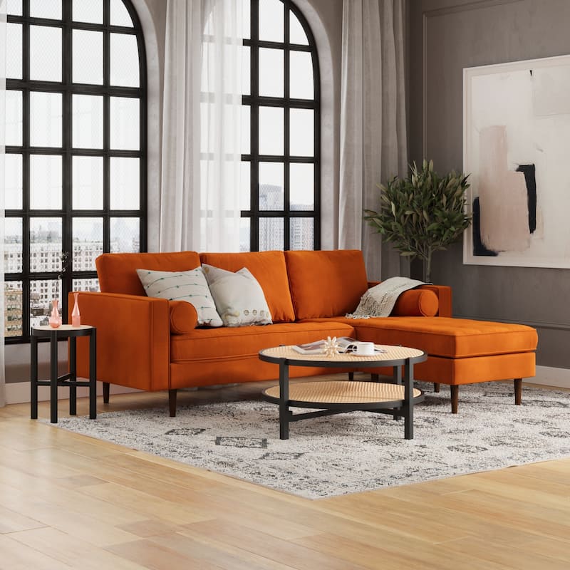 Bloomfield Performance Velvet Reversible Sectional