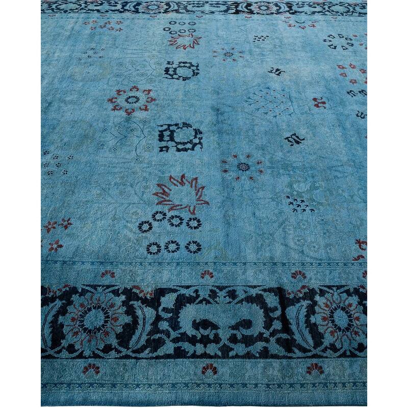 Vibrance, One-of-a-Kind Hand-Knotted Area Rug - Gray, 8' 3" x 10' 1" - 8' 3" x 10' 1"