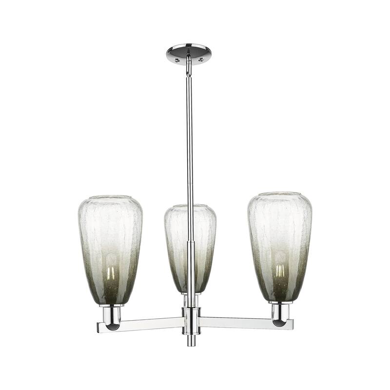 Innovations Lighting Downtown Urban - Brookhaven Almond - 3 Light 18" Stem Hung Chandelier