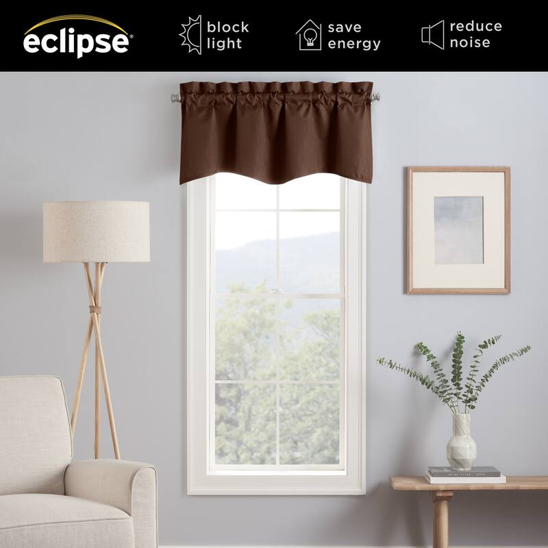 Eclipse Kendall Solid Scalloped Valance
