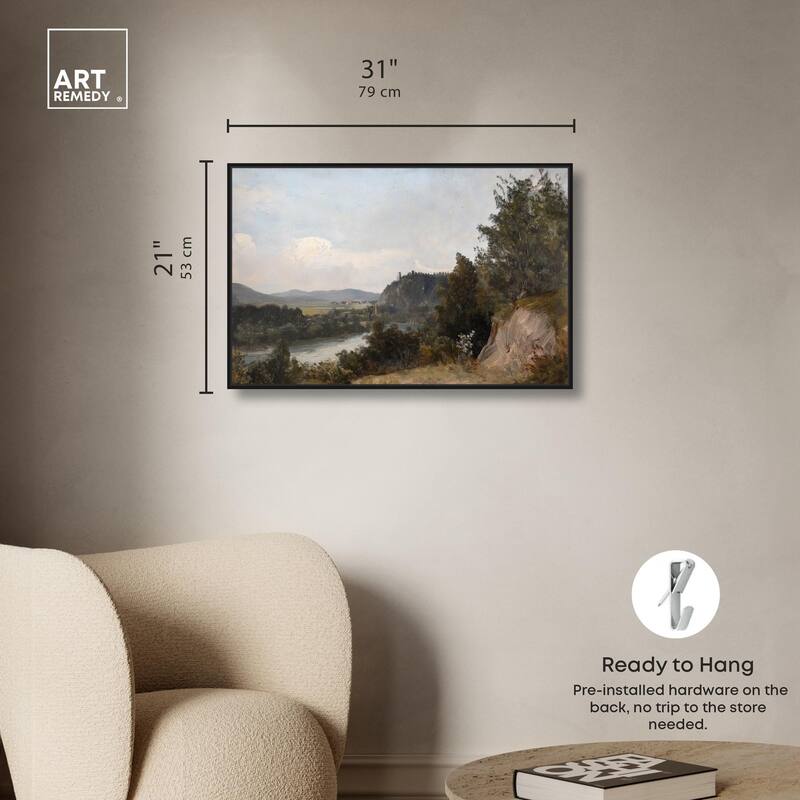 Hilltop Tower View I Canvas by Art Remedy