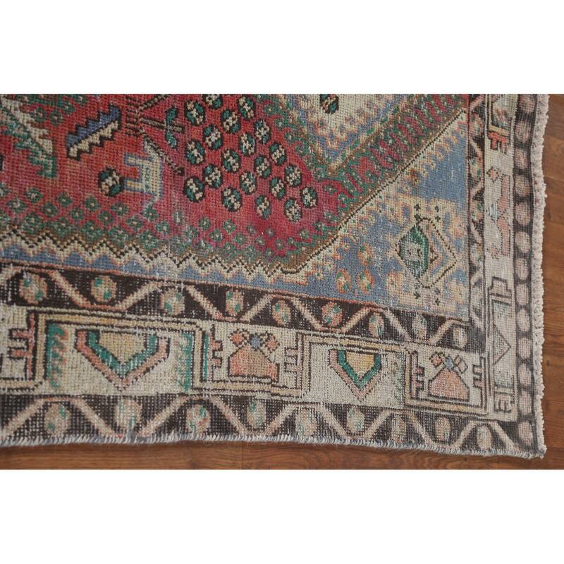 Tabriz Persian Vintage Area Rug Hand-Knotted Wool Carpet - 4'7" x 9'6"