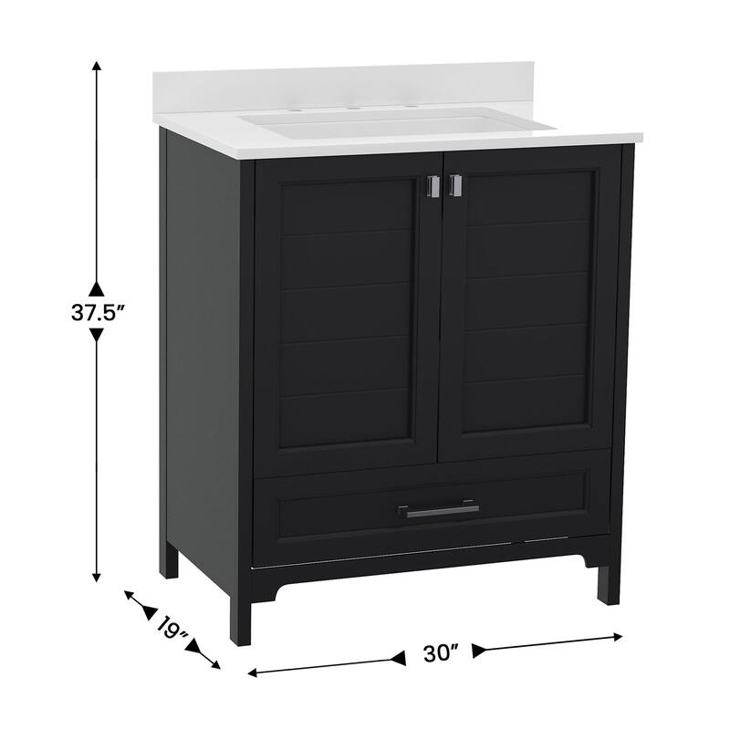 James Allan FFIR11007 30" Free Standing Single Basin Vanity Set with