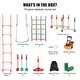 preview thumbnail 15 of 28, VEVOR Ninja Warrior Obstacle Course for Kids,Outdoor Playset Equipment,Backyard Toys Training Equipment Set with 12 Obstacles