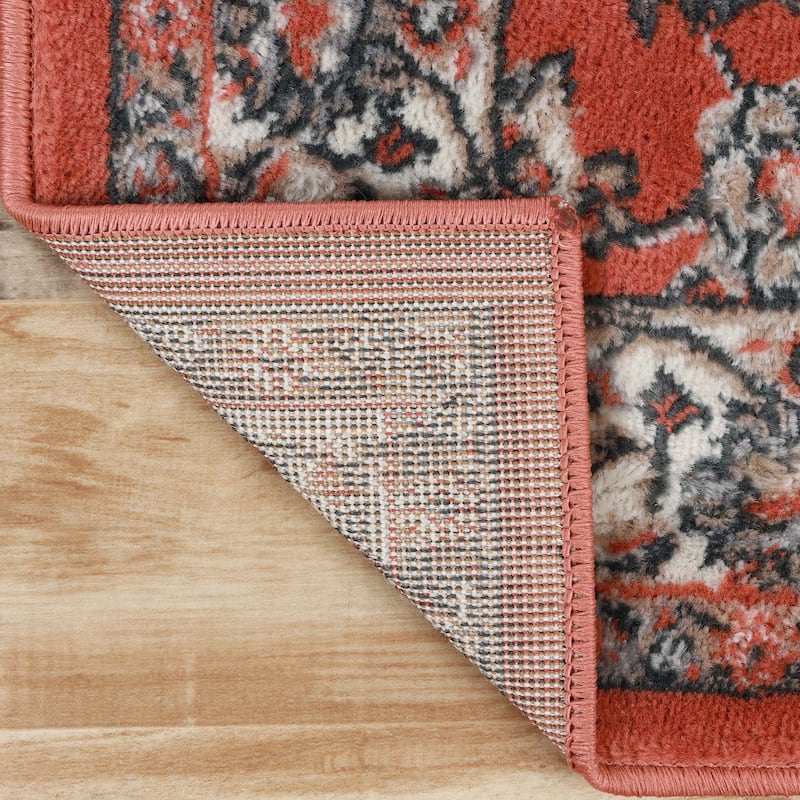 Superior Lille Classic Floral Medallion Indoor Runner or Area Rug