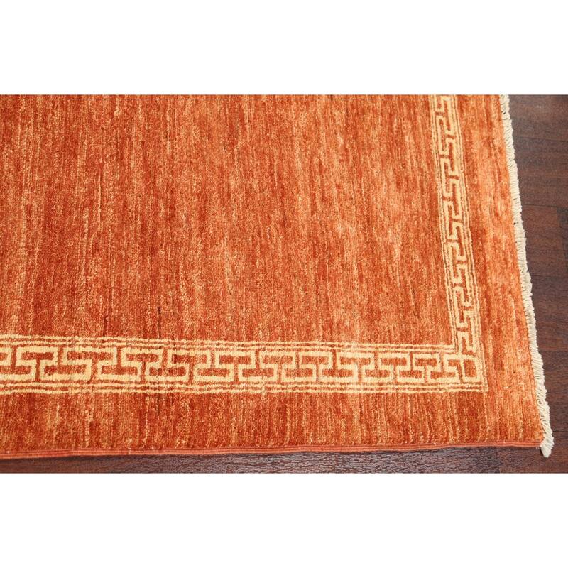 Orange Gabbeh Kashkoli Oriental Runner Rug Wool Hand-knotted Carpet - 2'8" x 9'4"