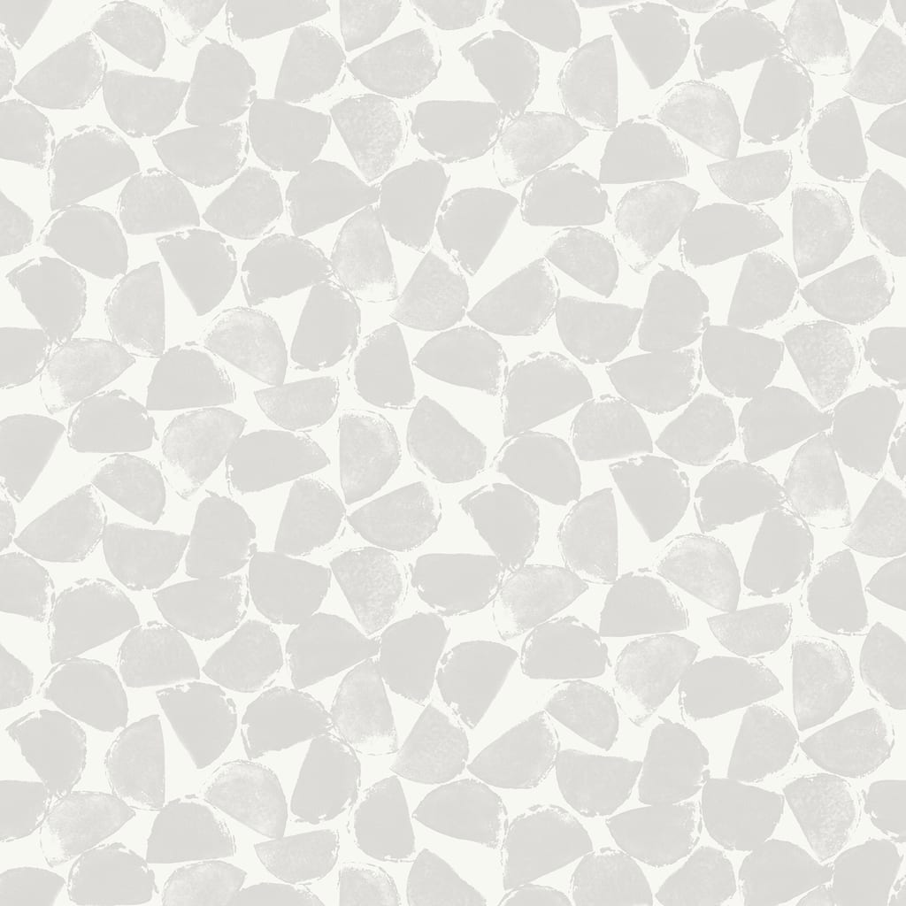 InHome Bliss Print Grey Peel and Stick Wallpaper