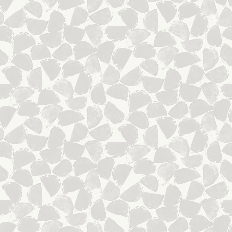 InHome Bliss Print Grey Peel and Stick Wallpaper
