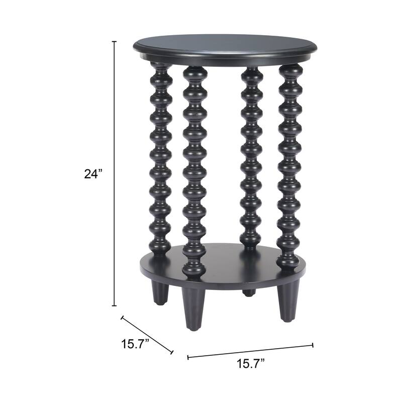 Gocce Side Table Black