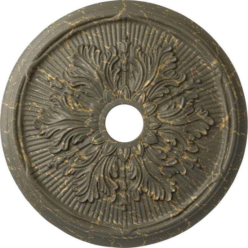 23 3/4"OD x 3 5/8"ID x 1 7/8"P Luton Leaf Ceiling Medallion