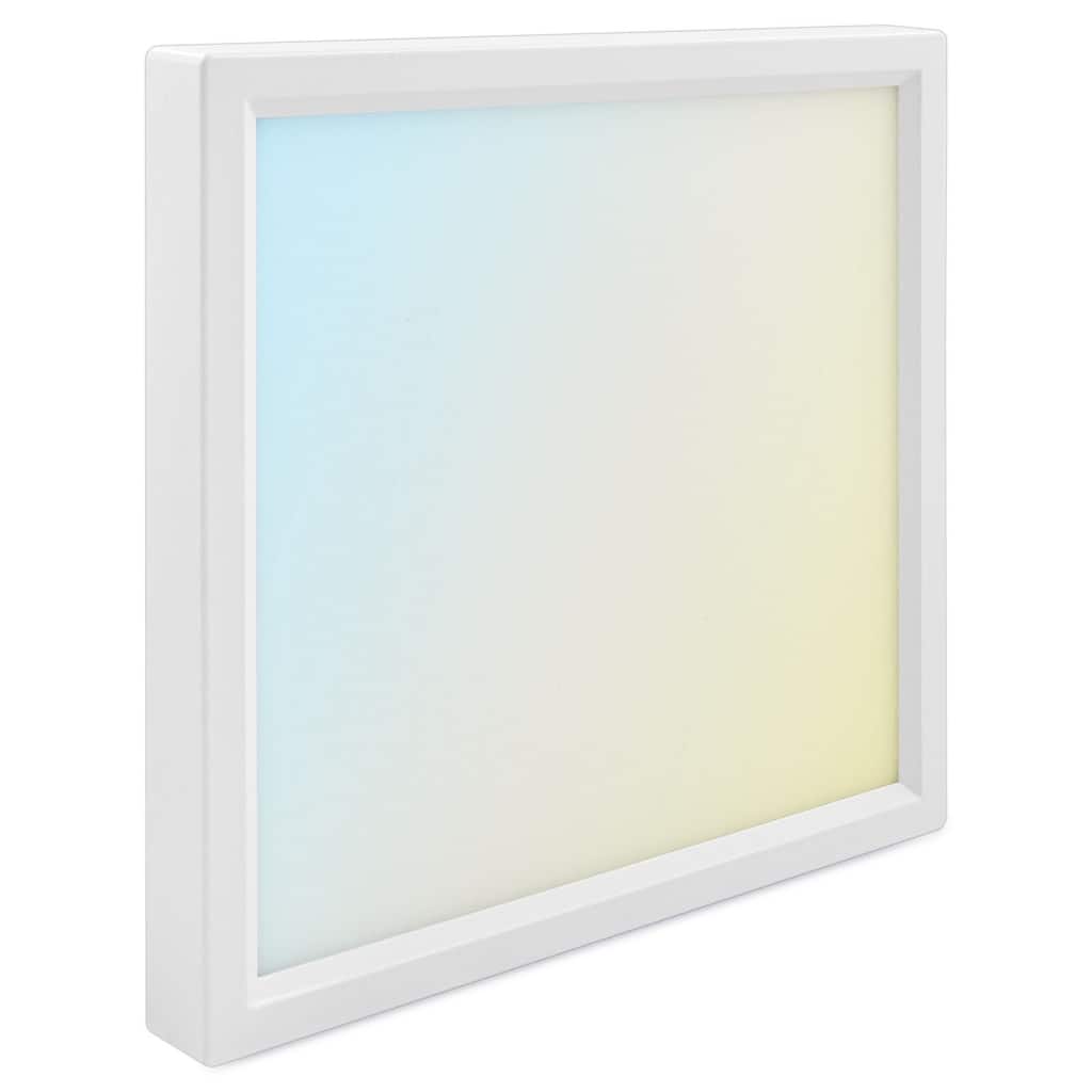 Luxrite 6 Inch Square LED Flush Mount Ceiling Light, 15W 1000LM, 5CCT 2700K-5000K, Dimmable