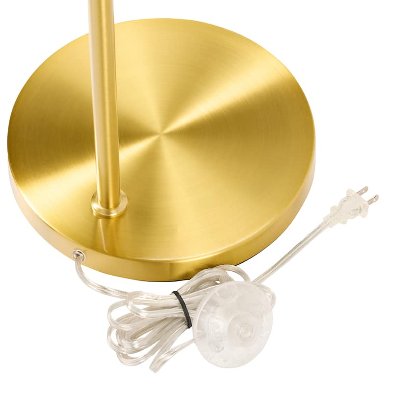Frederick River of Goods Gold Metal and Glass Candlestick Floor Lamp