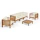 Option Teak Finish + Beige
