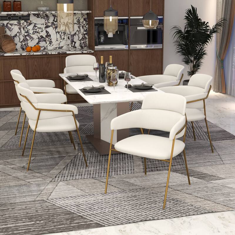 LeisureMod Axis Set of 4 Mid-Century Modern Dining Chair, Elegant Accent Side Chair for Home Office & Kitchen