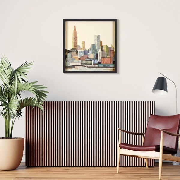 New York City Skyline C' Alex Zeng's dimensional collage, under