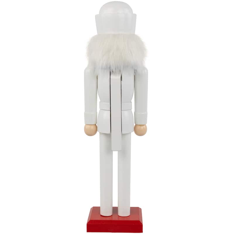 14" White and Blue Navy Sailor Christmas Nutcracker