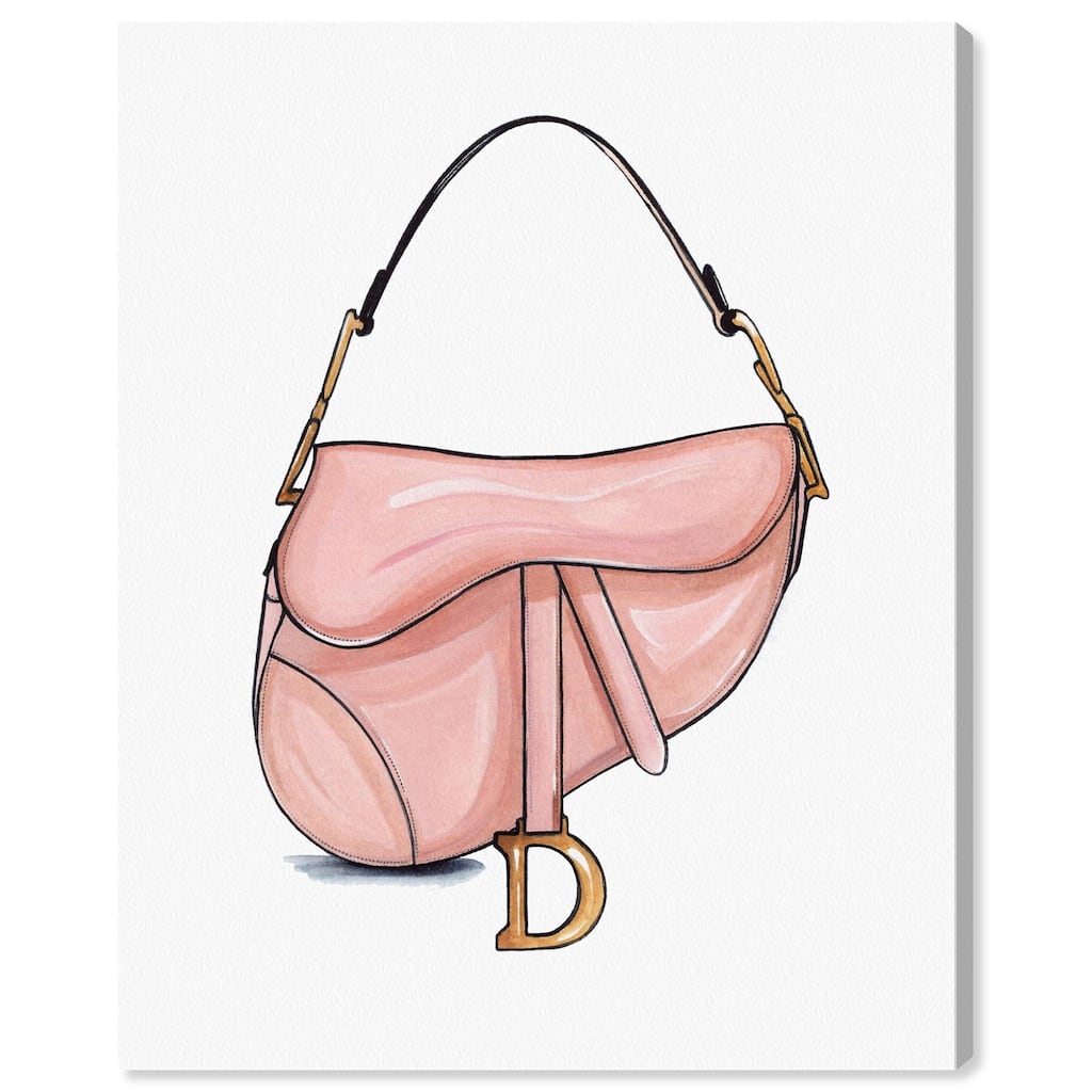 Doll Memories - Blush Pink Bag Canvas by Art Remedy, Gallery Wrapped