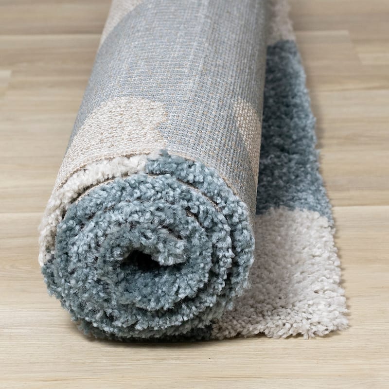 Kids Collection - Blue/Cream Clouds Area Rug