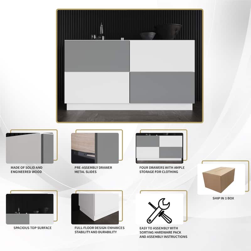 CraftPorch Contemporary Luxury 4-piece Bedroom Set