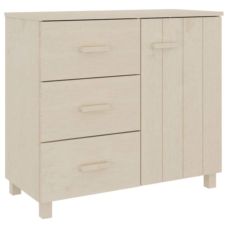 vidaXL Sideboard Buffet Cabinet with Storage for Kitchen HAMAR Solid Pinewood - 35.4"x15.7"x31.5"