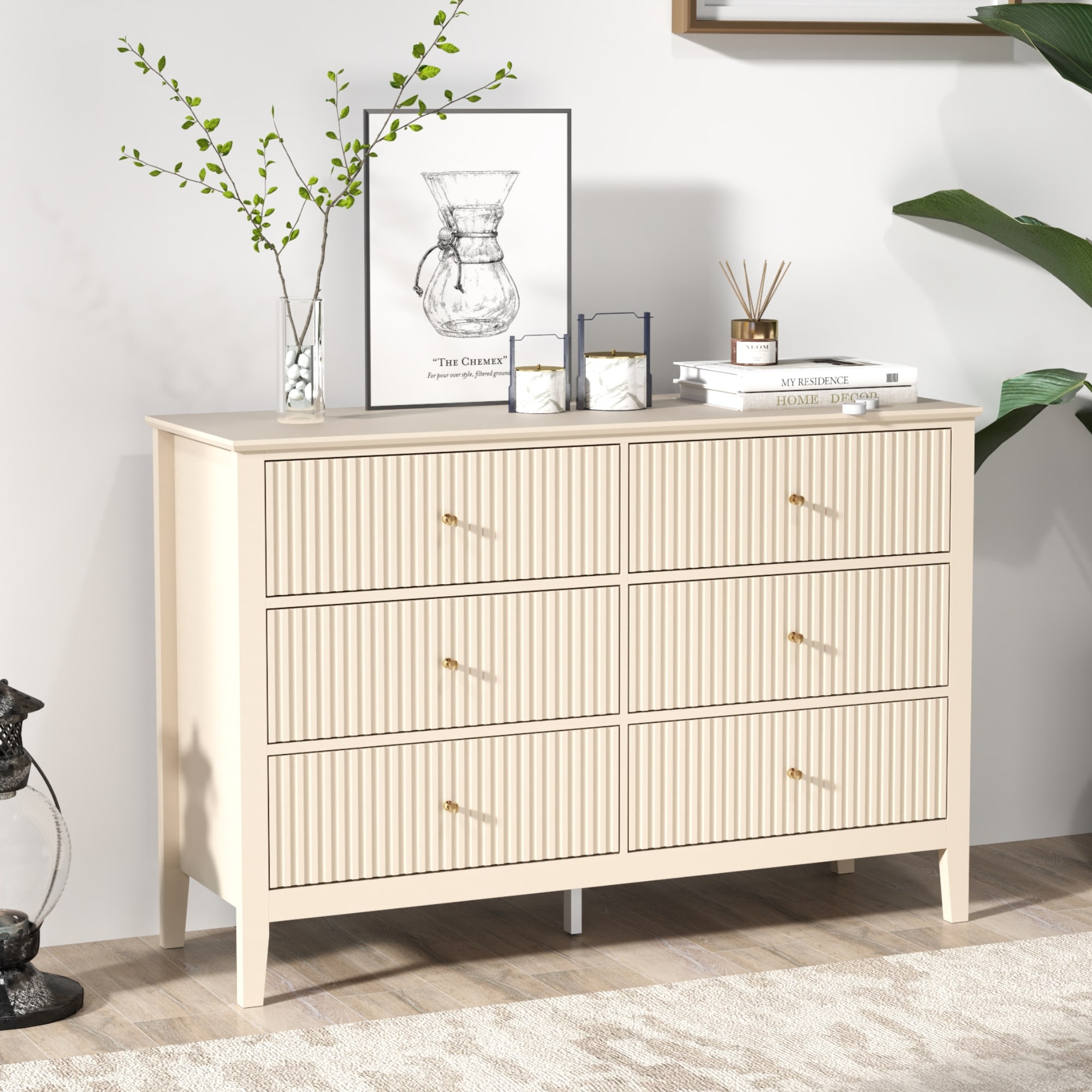 6 Drawer 47 In. Wide Chest Of Drawers - Bed Bath & Beyond - 41517745