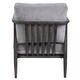 preview thumbnail 5 of 6, Uttermost Brunei 31" Wide Modern Accent Chair with Solid Oak Frame and