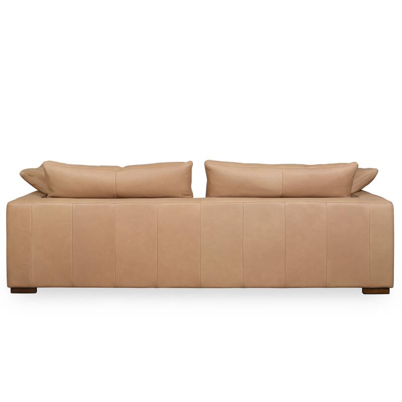 SAFAVIEH Couture Blanca Upholstered Sofa with Pillows - 98"W x 40"D x 36"H