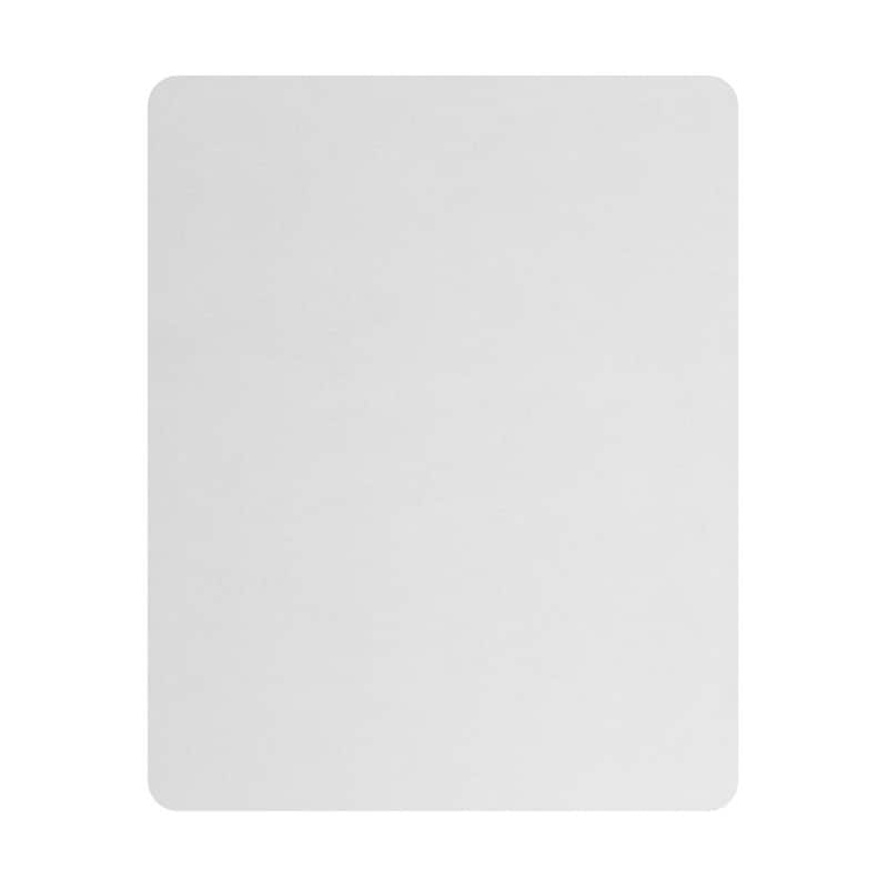 Moderne Flush Mount Conversion Kit 14"w White Hardback Drum Lampshade - N/A