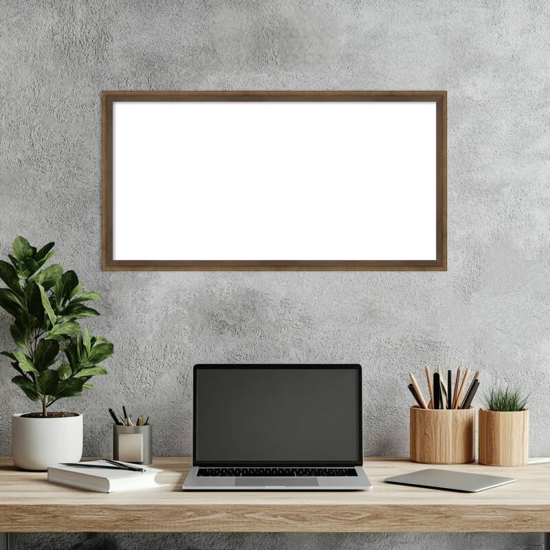 Amanti Art Lucie Black Framed Dry Erase Magnetic Board