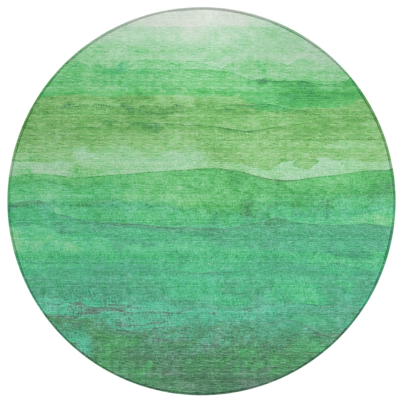 HomeRoots Abstract Modern Rectangle Outdoor Rug