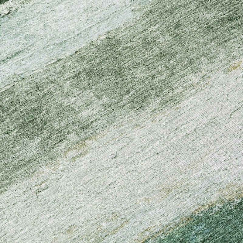 Machine Washable Indoor/Outdoor Watercolor Ombre Chantille Rug