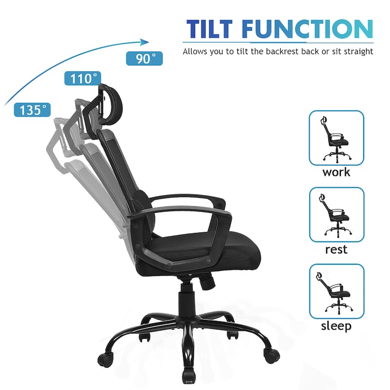 Mesh Office Chair High Back Office Chair Swivel Computer Task Chair