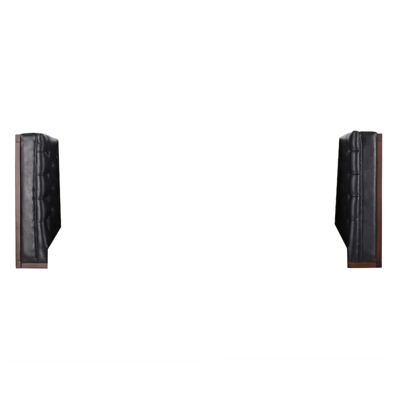 Roomfitters Chesterfield 3-Seater Sofa, Tufted Faux Leather Couch for Living Room