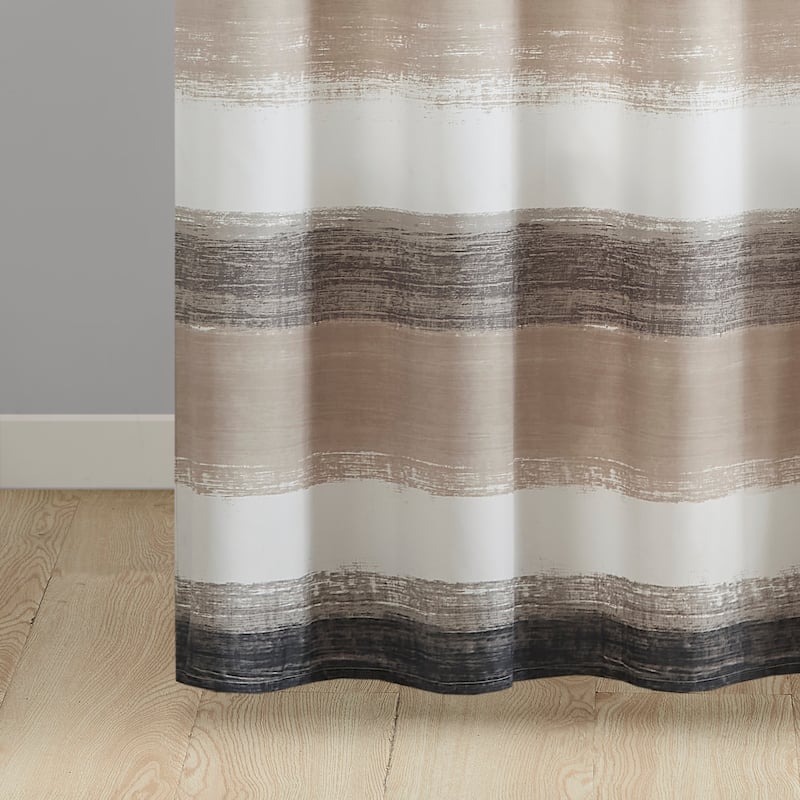 Madison Park Essentials Barret Stripe Print Shower Curtain