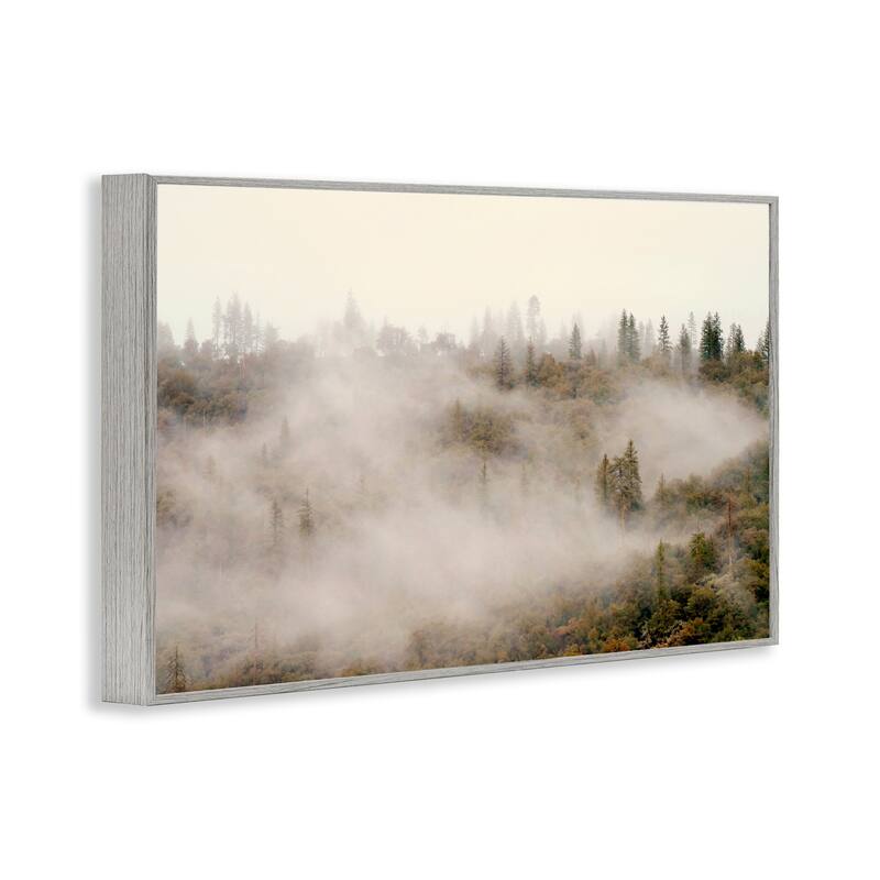 Stupell Morning Fog over Trees Framed Giclee Art Design By Gemma Bardot