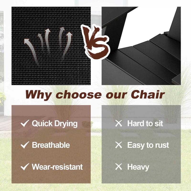 Costway 2pcs Patio Folding Chairs Dining Armrest Backrest Outdoor - See Details