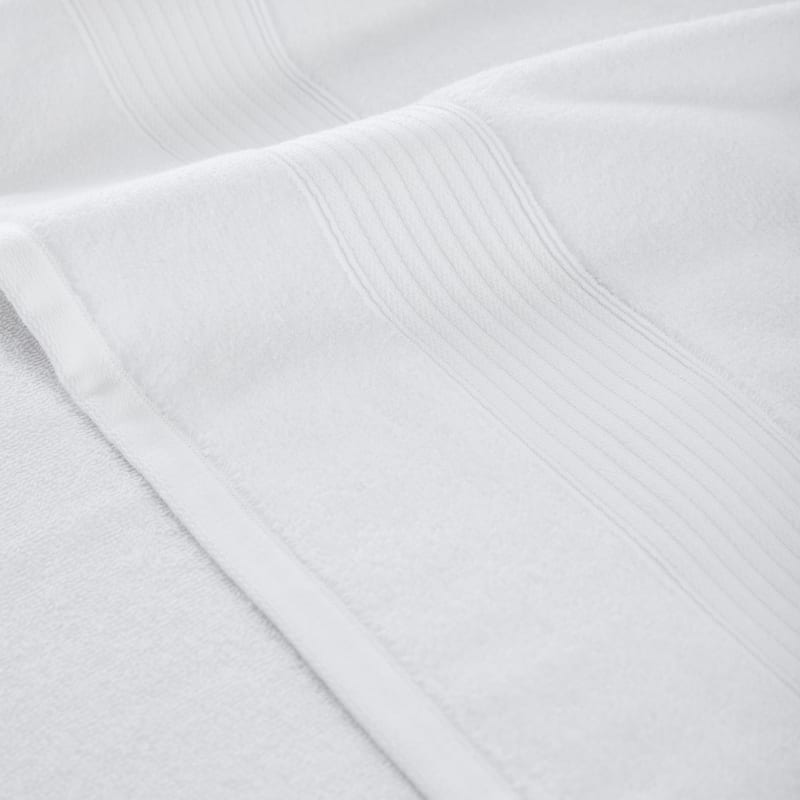 Modern Threads 6-Pack Ring Spun Cotton Bath Towel Set - White