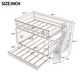 preview thumbnail 6 of 15, Pine Full over Full Bunk Bed with Trundle and Staircase-92.9''L*57.9''W