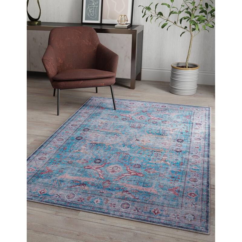 Contemporary Glane Collection Area Rug - 10'6"x13' - Blue