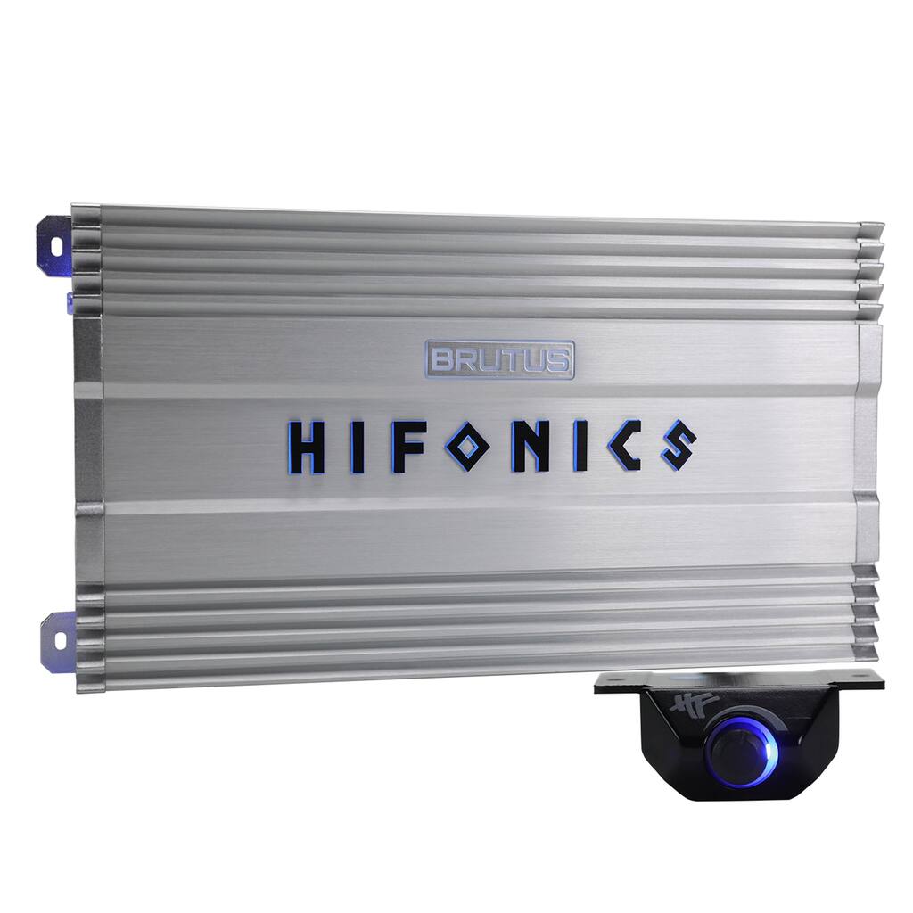 Hifonics BG-2500.1D Brutus Gamma Mono D 2500W Car Audio Subwoofer Amp, Bass Knob - 15.07