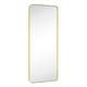 preview thumbnail 64 of 123, TEHOME Kengston Modern & Contemporary Rectangular Bathroom Vanity Mirror 20'' x 55'' - Brushed Gold