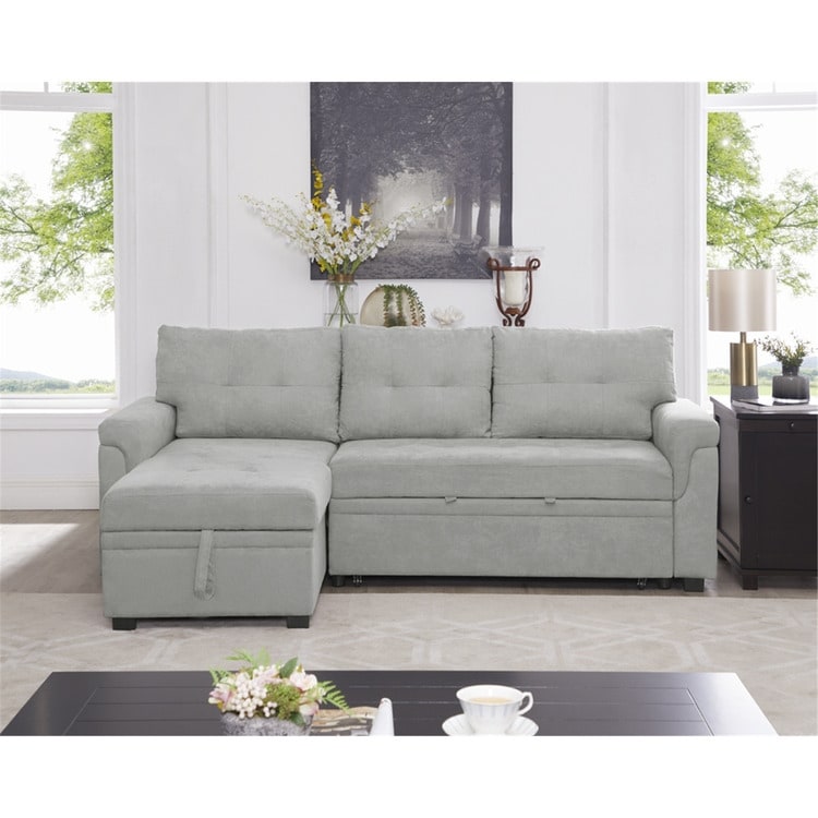Sectional sofa with outlet sleeper and chaise