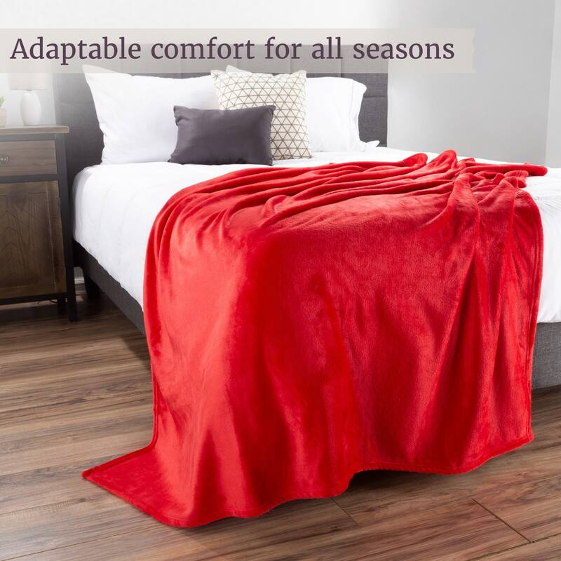 Flannel Fleece Throw Blanket by Windsor Home