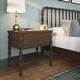 preview thumbnail 21 of 33, Max and Lily Jenny Lind Nightstand with 1 Drawer and Bottom Shelf Walnut