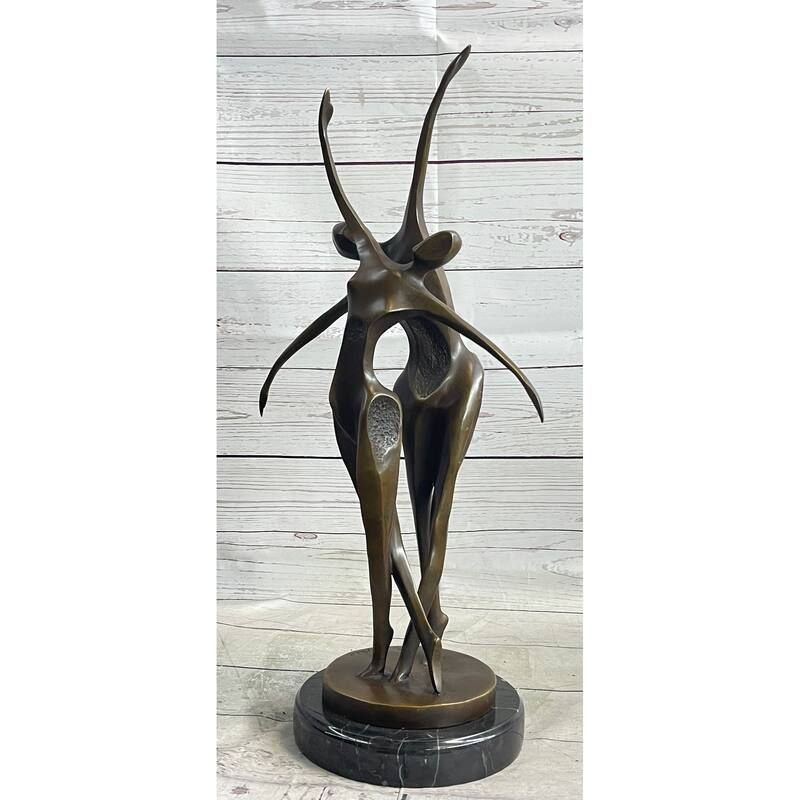 Signed Original Abstract Shall We Dance Bronze Sculpture By Milo Hot Cast