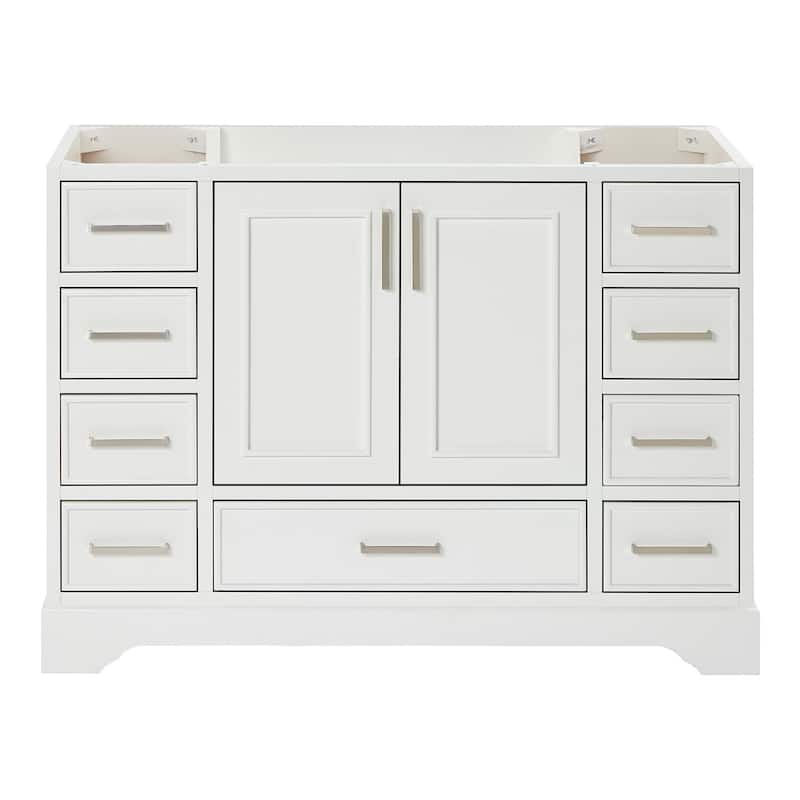 Ariel M048S-BC Stafford 48" Single Free Standing Vanity Cabinet Only - White - Colored