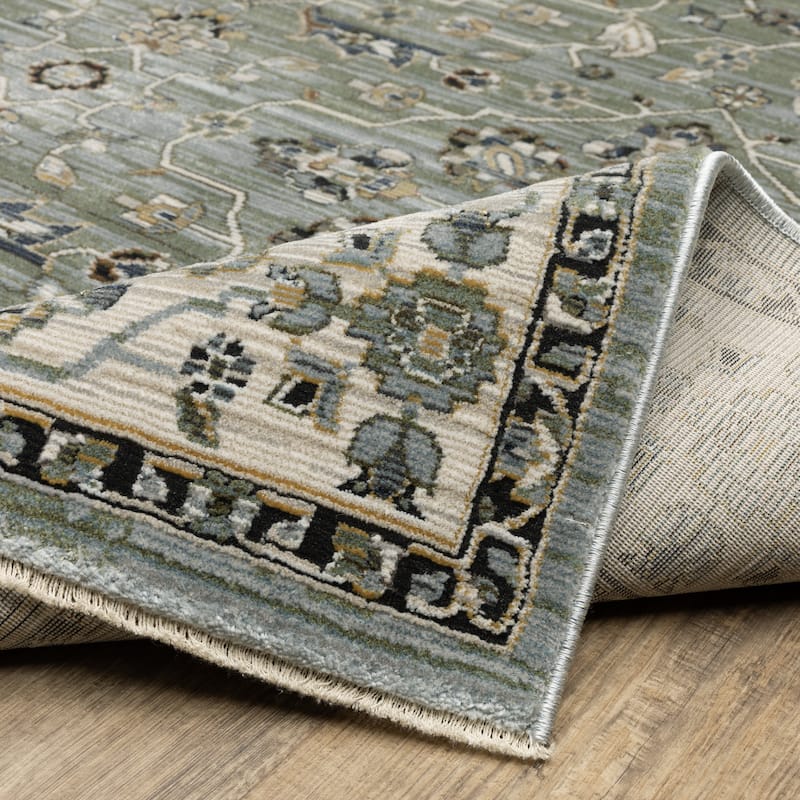 Style Haven Kellan Floral Oriental Blue/ Green Area Rug