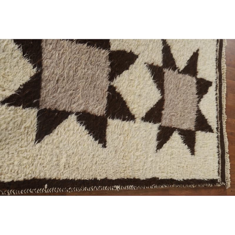 Anatolian Oriental Runner Rug Natural Dye Hand-knotted Wool Carpet - 3'0"x 10'5"